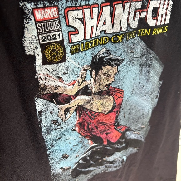 Marvel Shang-Chi Black and Red Graphic Tee M - Picture 10 of 10